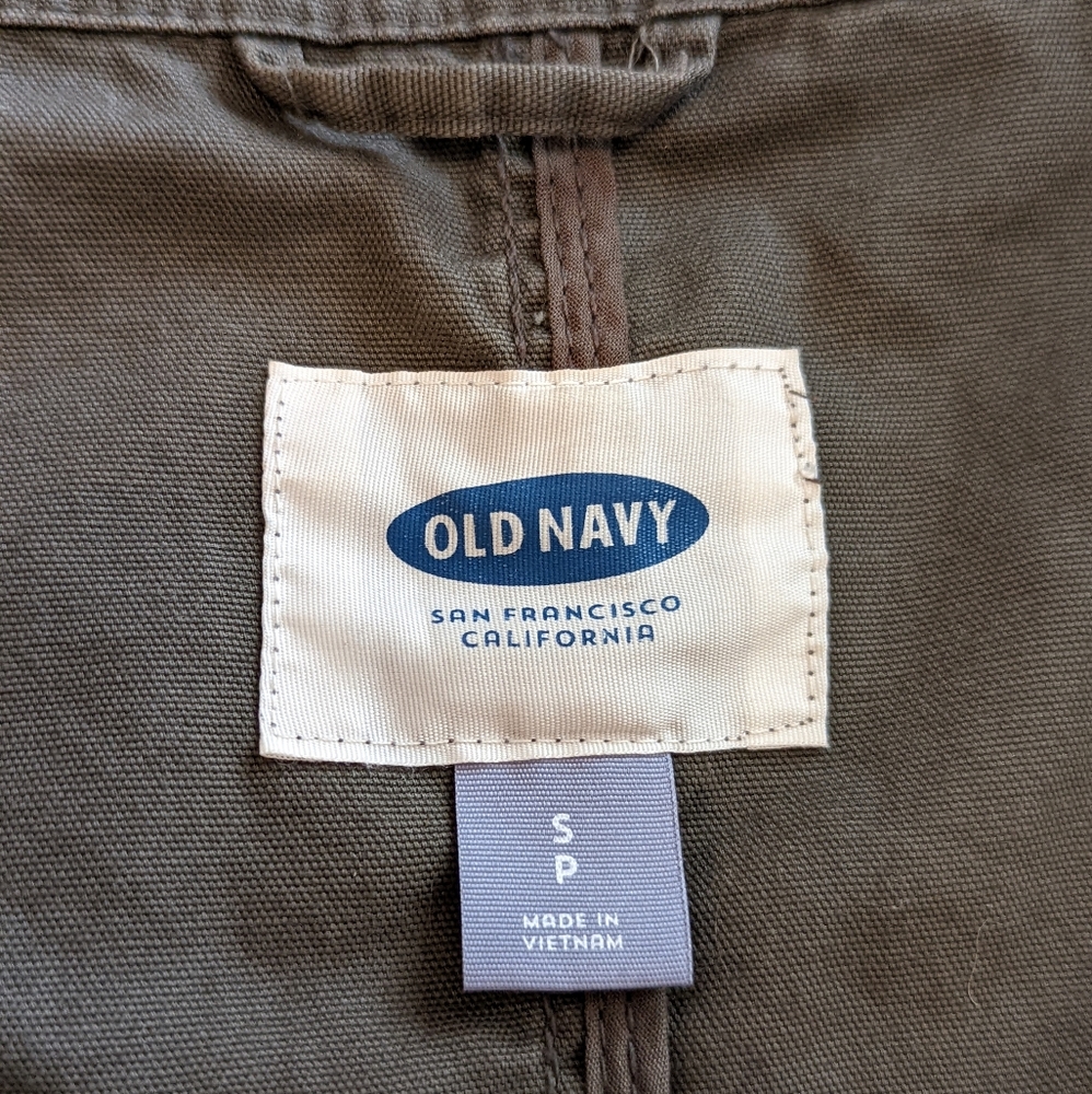 Olive Cargo Old Navy Khaki Green Jacket - Picture 11 of 16